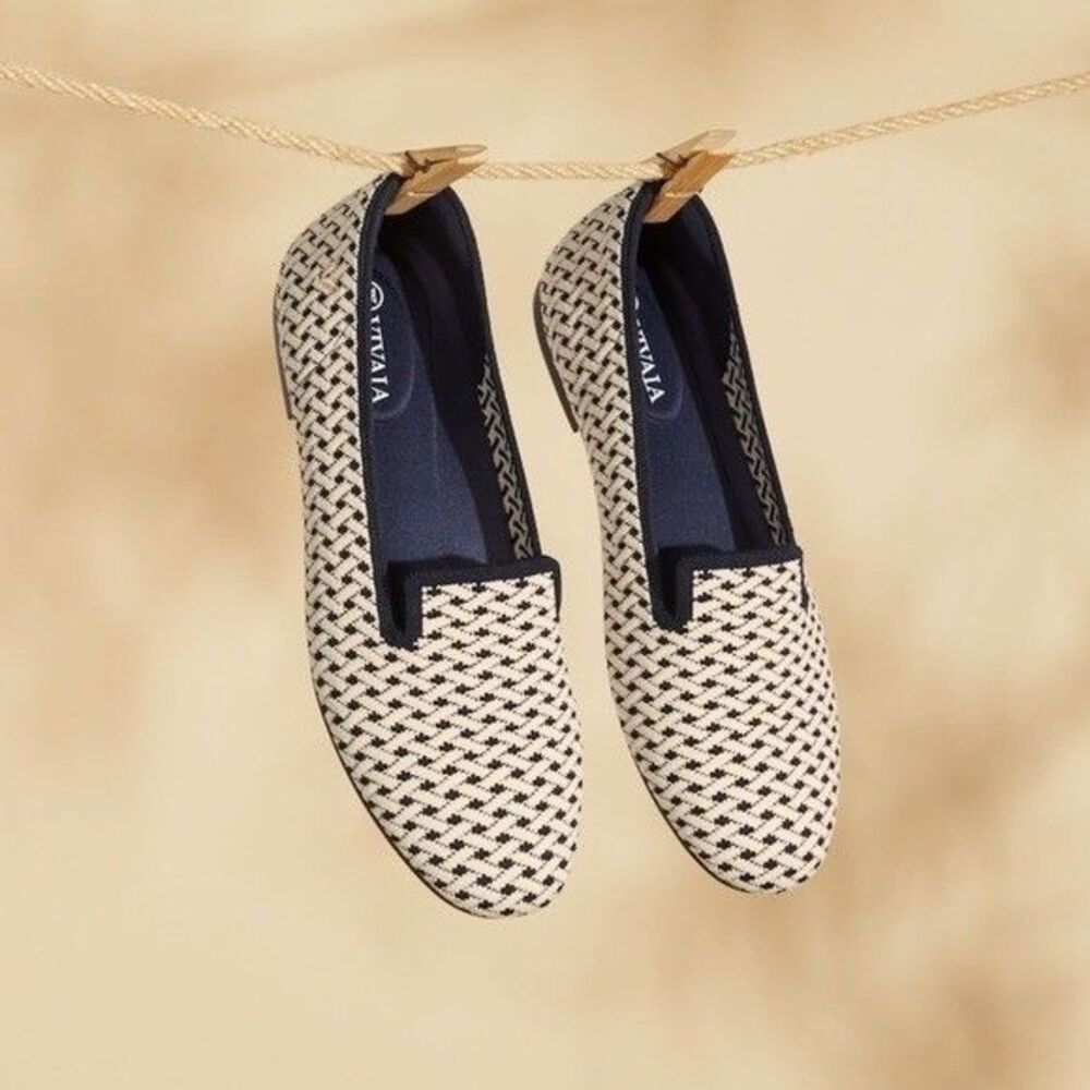 VIVAIA Loafers Comfortable Slip On Dress Shoes navy and Beige EU/43 US/11